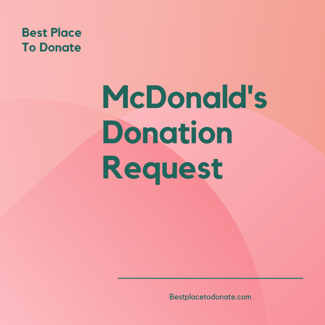 McDonald's Donation Request