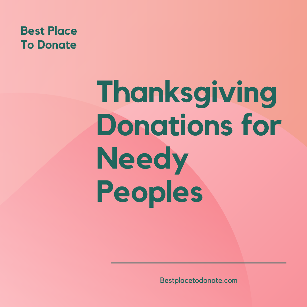 Thanksgiving Donations for Needy Peoples