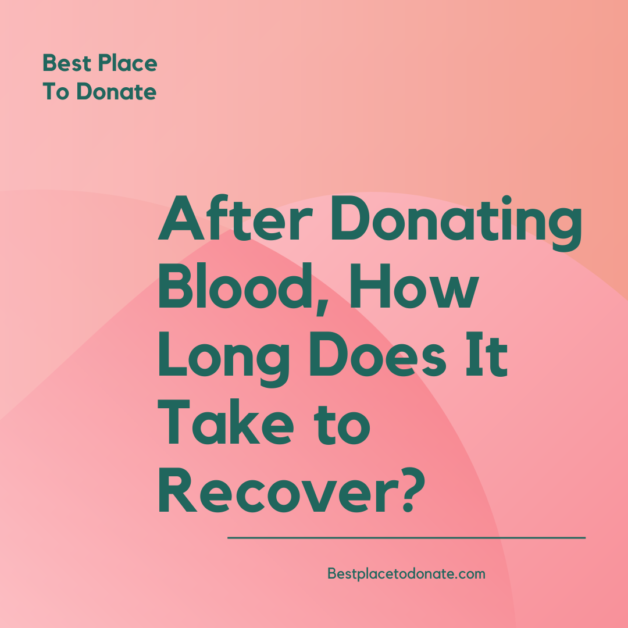 After Donating Blood, How Long Does It Take to Recover?